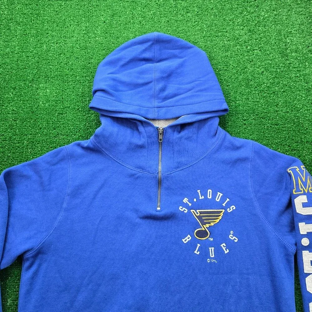 St Louis Blues‎ Sweater Mens Medium Blue Pullover Hoodie NHL Hockey Sports